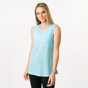 ZYIA Sky Luxe Muscle Tank Turquoise size L